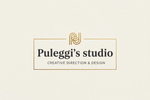 logo di profilo molto elegante, da business, con la scritta Puleggi's studio
